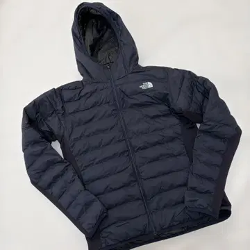 THE NORTH FACE 후드 부착 다운 자켓 네이비 L