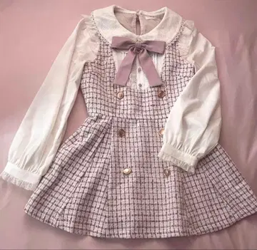 핑크 계열 트위드풍 셋업