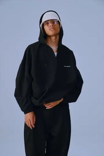 COOTIE Polyester Twill Half Zip Hoodie