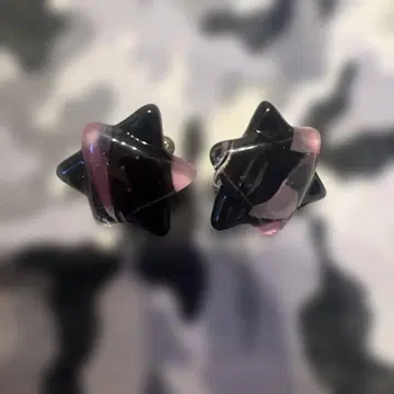 별 모양 컬러풀 귀찌