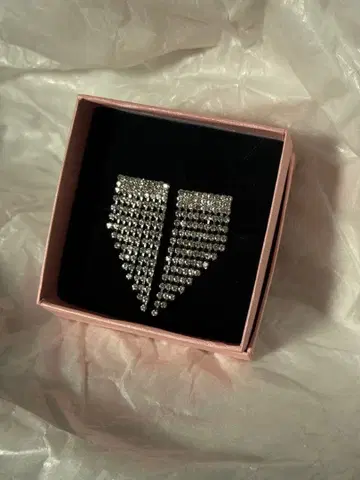 지르코니아 큐빅 프린지 귀걸이