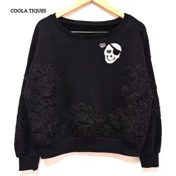 새상품급 COOLA TIQUES 쿠라티쿠스 자수 레이스 스트레이너