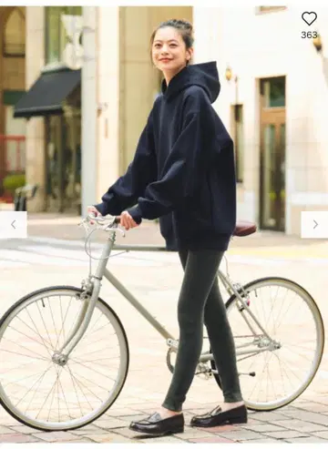 유니클로C 네이비 후드 부착 맨투맨 L