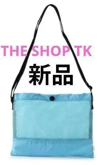 THE SHOP TK 새상품 메쉬 사코슈 스카이블루 월드 가을 숄더