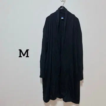 블랙 코튼 롱 가디건 [ M ]