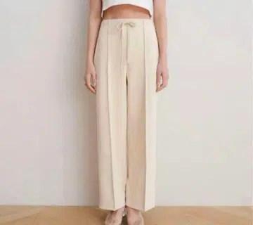 [ 새상품 ] SeaRoomlynn / PIN 턱 저지 슬랙스 아이보리