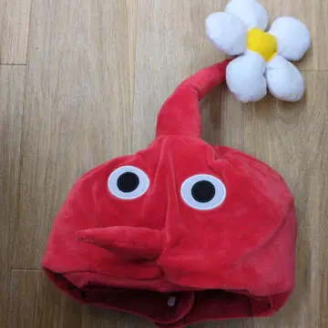 빨간 피크민 변신 모자