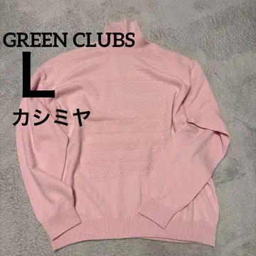 GREEN CLUBS 캐시미어 하이넥 스웨터