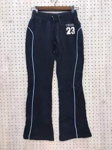 B계 갸루 VENCE 구제 의류 넘버링 사이드 라인 스웨트 팬츠