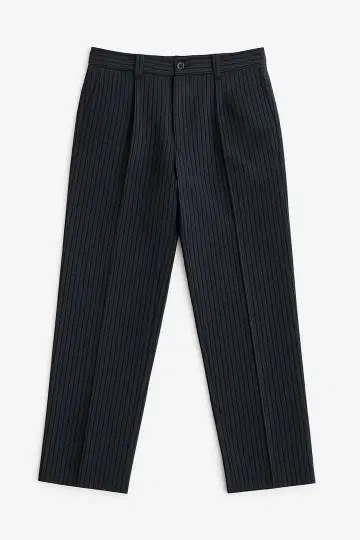 40s 50s 울 개버딘 슬랙스 스트라이프 빈티지 유로