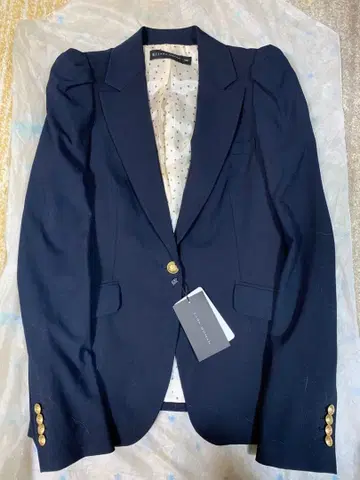 택 포함 새상품 자라 네이비 컬러 자켓 네이비 블레이저