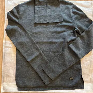 39116 폭시 그레이 터틀 그레이 울 니트 그레이