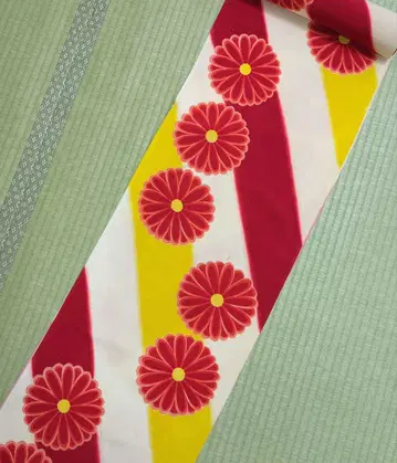 새상품 유젠 순수 실크 옷감 39