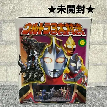 미개봉 울트라 3대 대결 당시 물품 울트라맨 티가 가이아 다이나