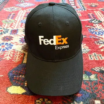 [ 새상품 ] fedex 캡 페덱스 FedEx 기업 로고 블랙