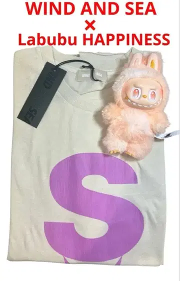 [ 미사용 새상품 ] 윈드앤씨 T셔츠 x LABUBU Energy