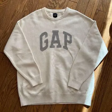 GAP 화이트 니트 스웨터 M 남성용