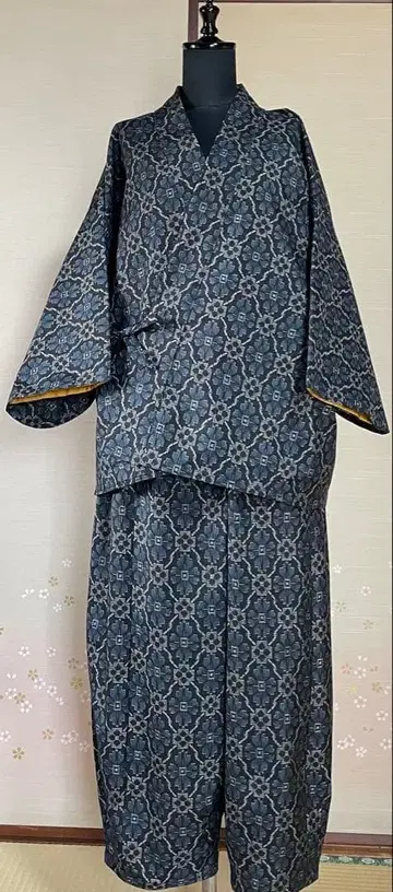 기모노 리메이크 무라야마 오시마 셋업 사뮤에 하텐 상의 팬츠 프리 사이즈