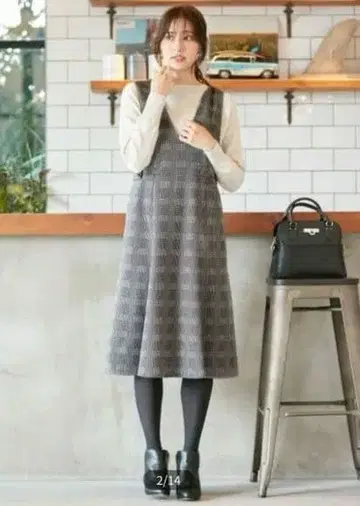 새상품급 애니시스 울리쉬 플레어 오버롤 스커트 3 빅 사이즈