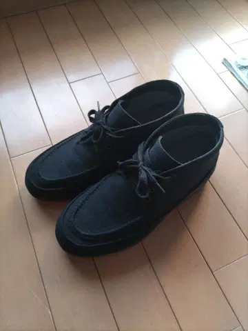 블랙 스웨이드 신발 25.5cm