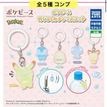 포켓몬 피스 메지루시 가챠 마스코트 전 5종 컴프 포켓몬 참 가챠
