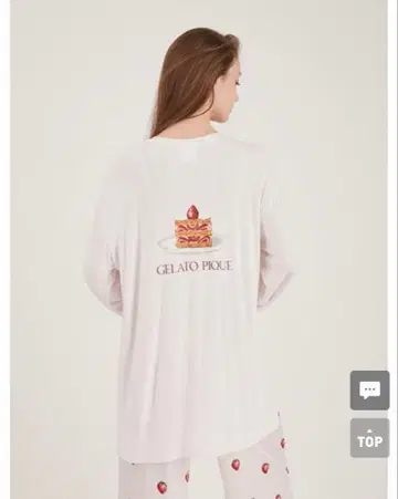 GELATO PIQUE 케이크 프린트 롱T셔츠