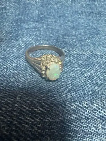 빈티지 실버 스톤 반지