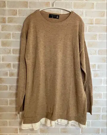 프랑슈리페 니트 리본 프릴 M