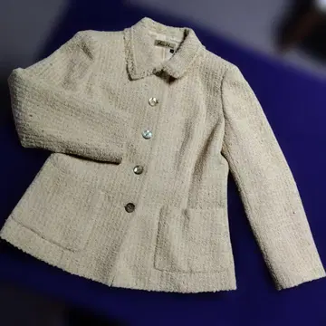 유키코 하 나이 자켓 사이즈 12 캐러멜 컬러