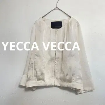 예카베카 YECCA VECCA 노카라 자켓 블루종 새틴풍