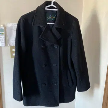 새상품급 EAST BOY 블랙 피코트 울 혼방