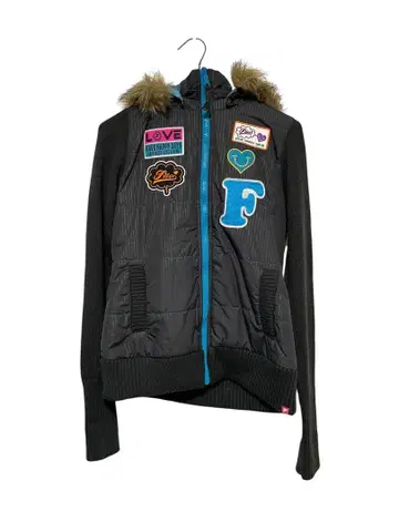 FILA 다운 자켓 블랙 y2k 갸루 헤이세이