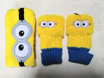 미니언 장갑 헤어밴드 세트 USJ