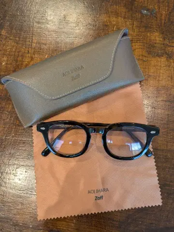 AOI IHARA Zoff 안경 40-22-145 케이스 포함