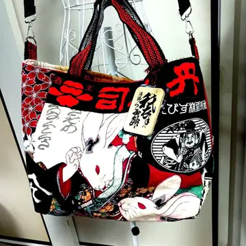[1점] 우키요에 우타가와 요시후지 키요모토 오카루 칸페이 토트 숄더백