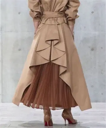 SHE TOKYO 치노 플레어 롱 스커트