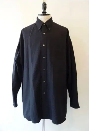 Graphpaper Oxford 오버사이즈 B.D 셔츠 블랙