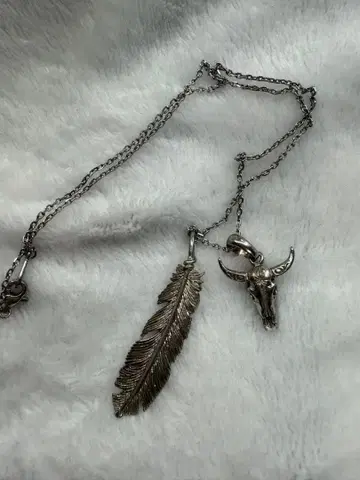 SAAD 페더 버팔로 체인 3종 세트 목걸이