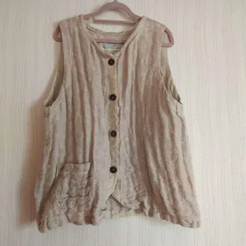 cheer 삿포로 5중 거즈 린넨 베스트