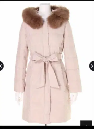 리랜드트루 다운 코트 다운 롱 다운 코트 핑크 베이지