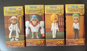 미개봉 원피스 FILM GOLD 조로, 상디, 우솝, 프랭키 4체