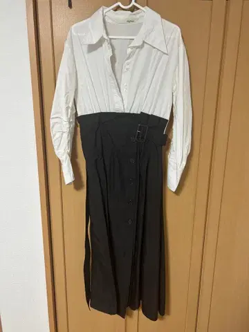 릴리 브라운 셔츠 도킹 원피스