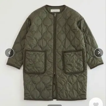 THE SHINZONE 퀼팅 코트 카키