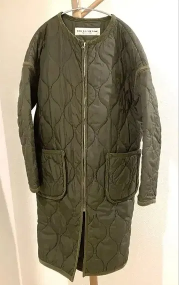 THE SHINZONE 충전솜 퀼팅 코트 카키