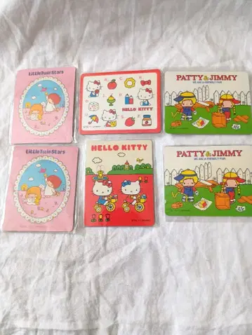 초레어 헬로키티 파티&지미 키키라라 마그넷 6개 2011년