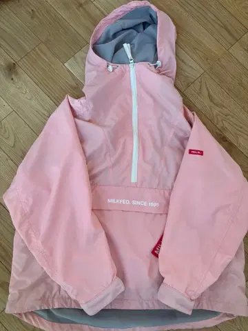 MILKFED. 후드 부착 핑크 자켓 S 사이즈