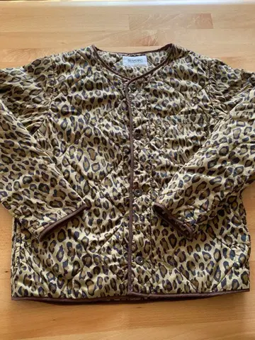 BEAMS BOY 레오파드 무늬 다운 자켓 코트