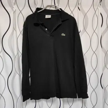 LACOSTE 블랙 긴팔 피케 셔츠 사이즈 3