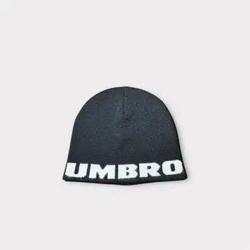 UMBRO Knit Beanie Black Logo Reversible