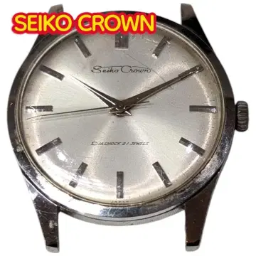 세이코 크라운 수동 와인딩 시계 Seiko 다이아쇼크 21석